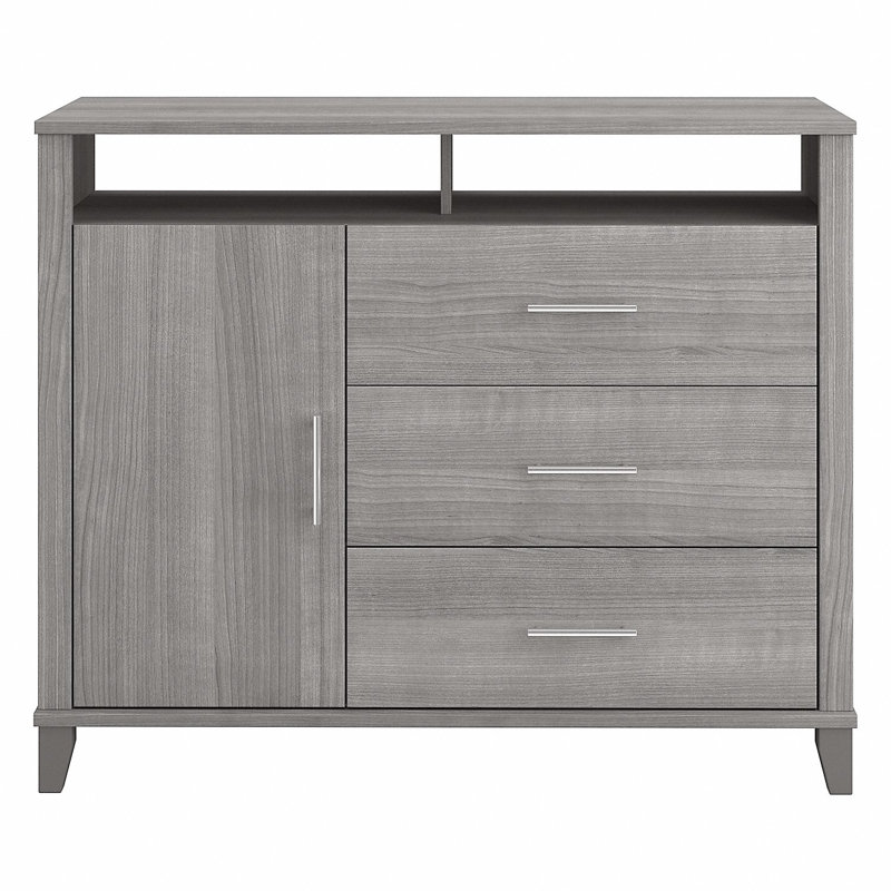 Crédence de rangement Kaionna, Gris platine