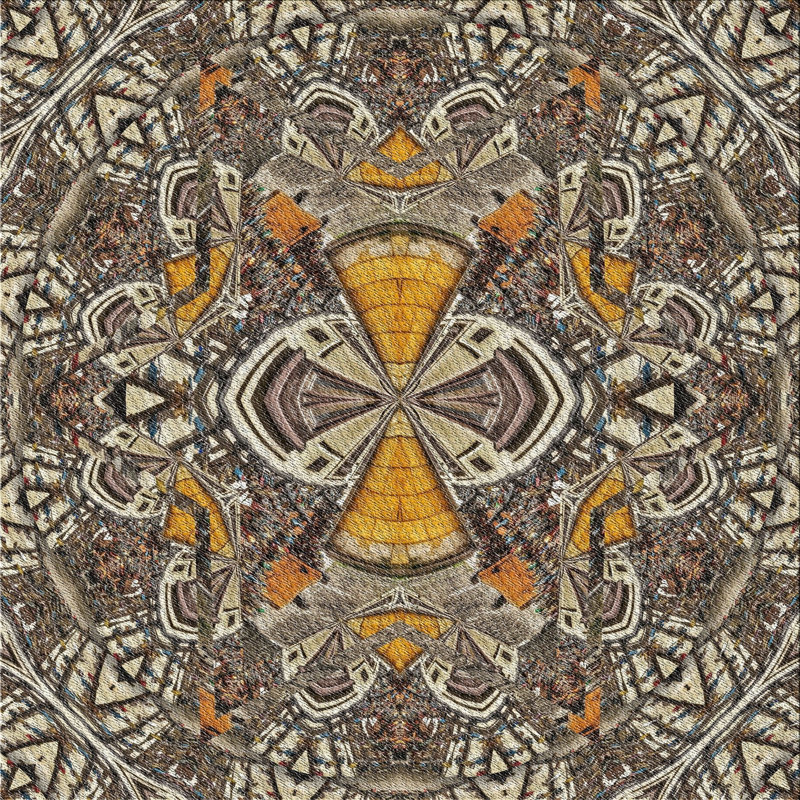 Tapis gris, Carré 7 pi