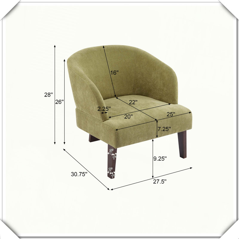 Chaise longue en tissu doux d'inspiration Mid-Century, Vert