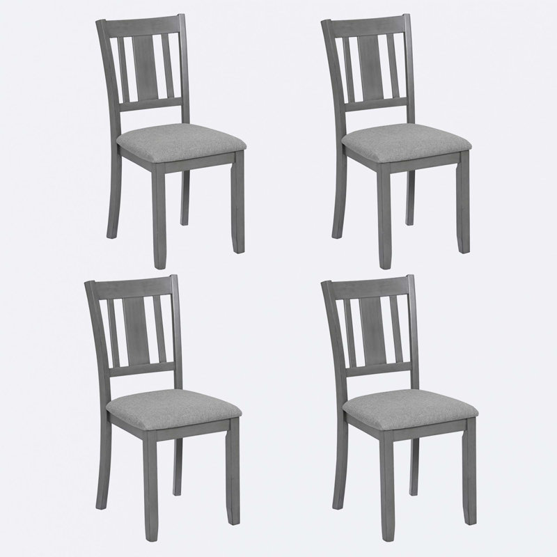 Chaises de salle à manger en bois, Gris