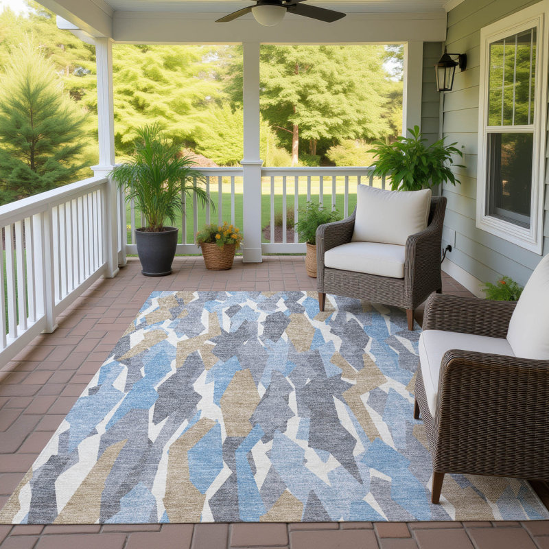 Tapis intérieur / extérieur lavable à la machine Chantille ACN2329, Rectangle 10 pi x 14 pi