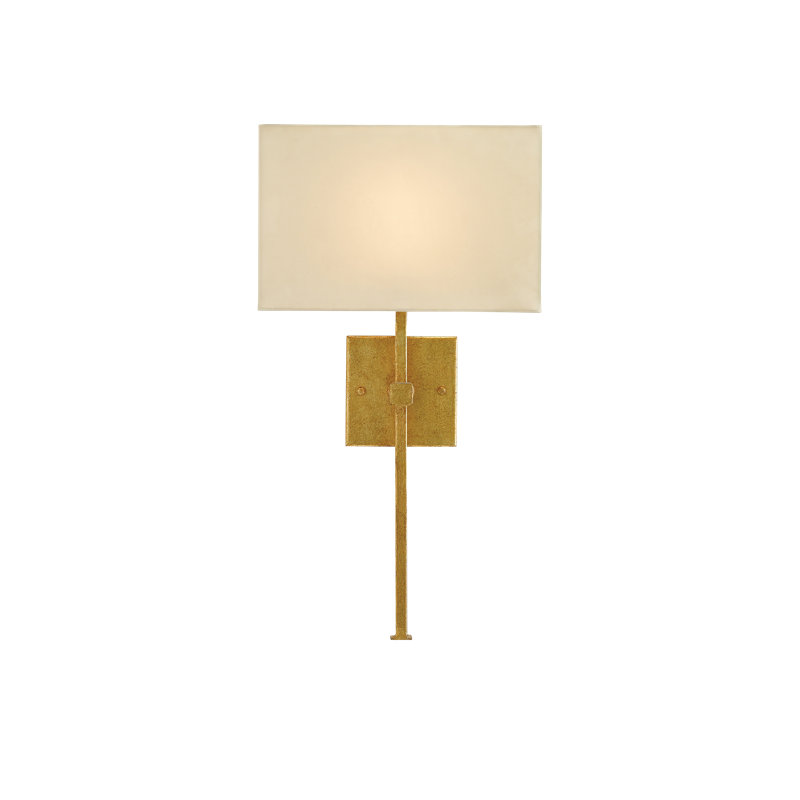 Ashdown Candle Wall Light, Antique Gold Leaf
