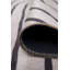 Tapis décoratif blanc rayé noir-882939714