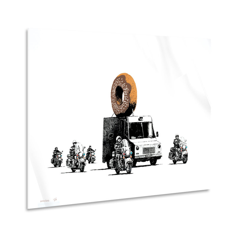 Chocolate Donut by Banksy - No Frame Print on Plastic / Acrylic, 65cm H x 95cm W