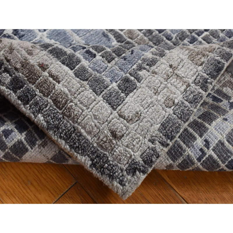 Belkin One-of-a-Kind Rectangle 2'3" X 3'2" New Age Silk Area Rug Gray