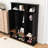 Entryway Hall Tree with Bench, 3 Top Cubbies, 6 Hooks, Side Cabinets and Shoe Storage-1972472982