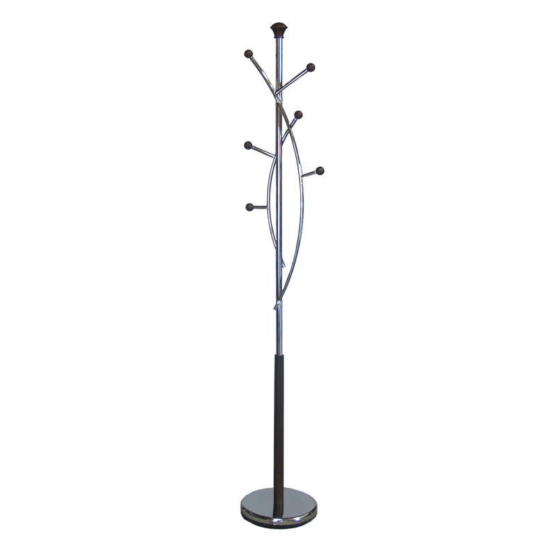 6 - Hook Coat Rack, Black