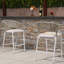 Tabourets de bar pour le patio avec dossier et coussin moelleux PURPLE LEAF-521399436