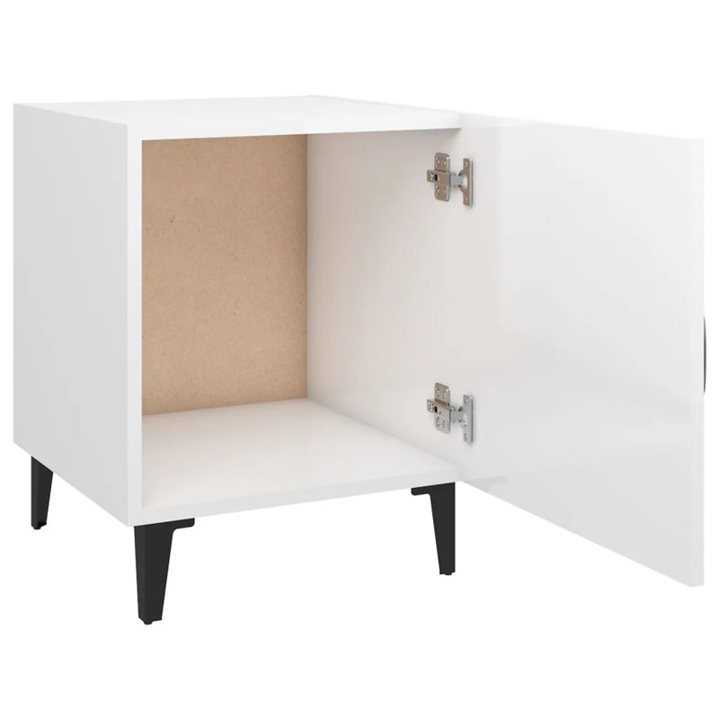17 Stories Bedside Cabinets Engineered Wood, Left Orientation, Oak, 2