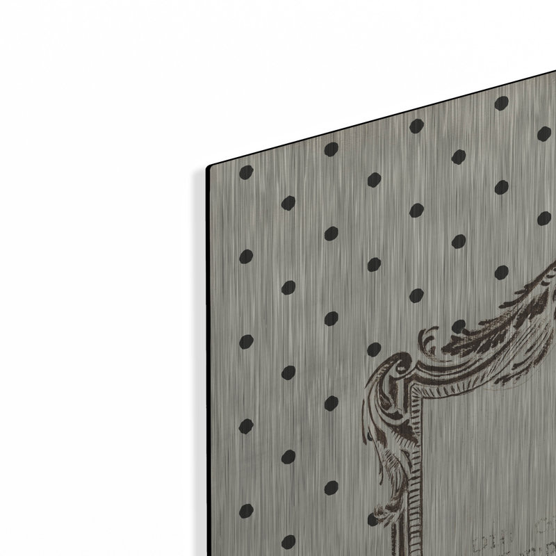 Art mural en métal luxueux «Cartouche Sink» par Emily Adams, H 36 po x l 36 po