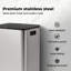 ABS Plastic,410 Stainless Steel,PP Step On Kitchen Trash Can - 60L