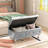 Voxto 37.4" Wide Faux Leather Tufted Rectangle Storage Ottoman-68341883