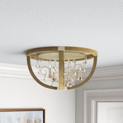 Abingdon 3 - Light 24" Chandelier Style Geometric Flush Mount