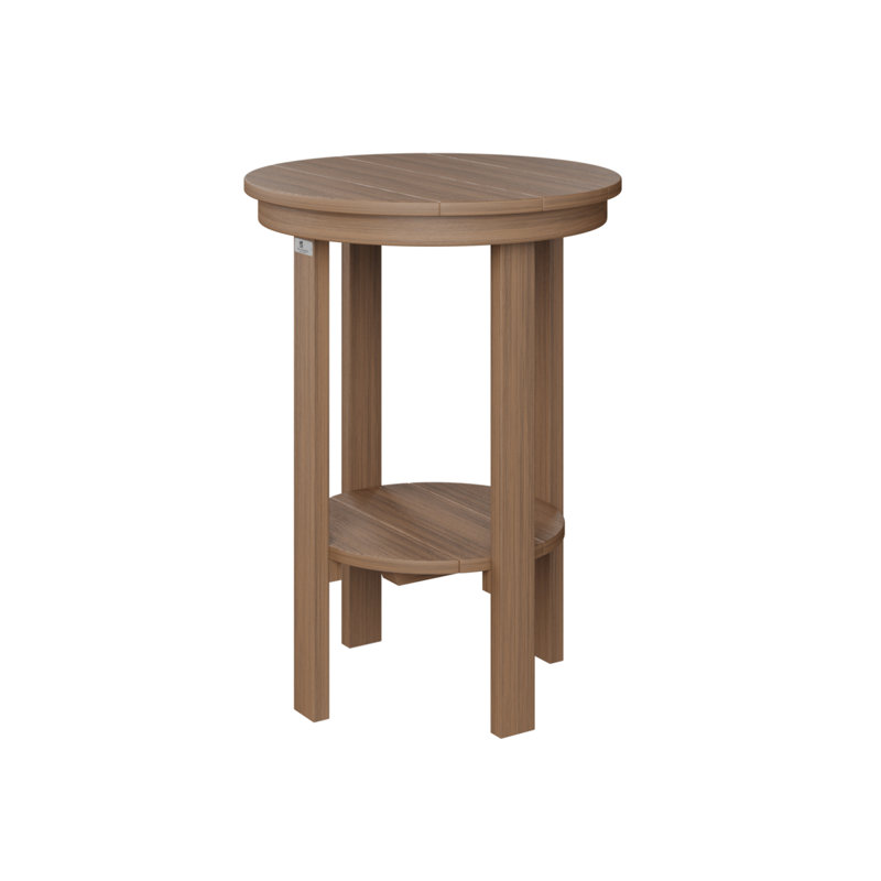Berlin Gardens Round End Counter Table, Antique Mahogany