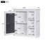 Armoire à pharmacie à miroir fixée au mur l 30 po H 28 po Roelien-959399264