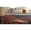 Bold Antique Indian Room Size Cotton Dhurrie Flat Woven Area Rug