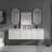 72" Bathroom Vanity Set with Resin Sinks