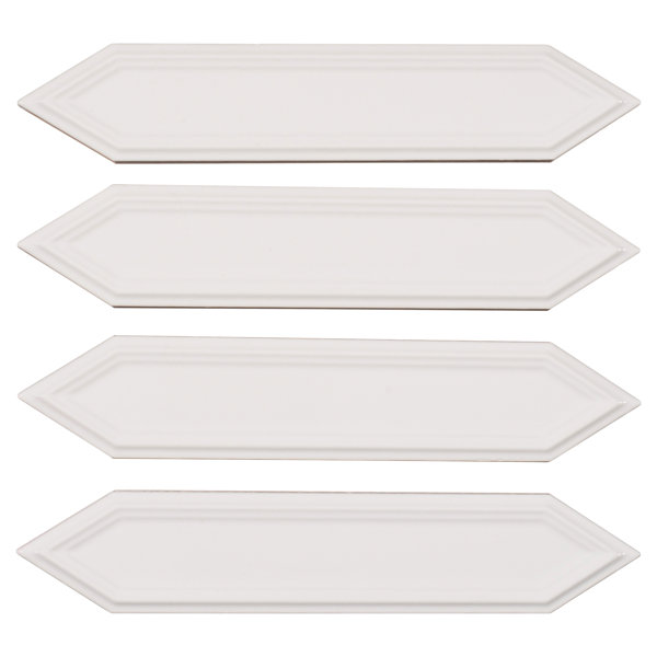 Concerto-Malorum 2-in. x 8-in. Beveled Picket Glossy Ceramic Wall Tile