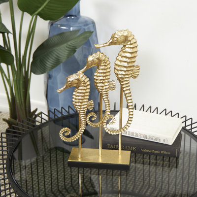 Sculpture mortimer trois hippocampes