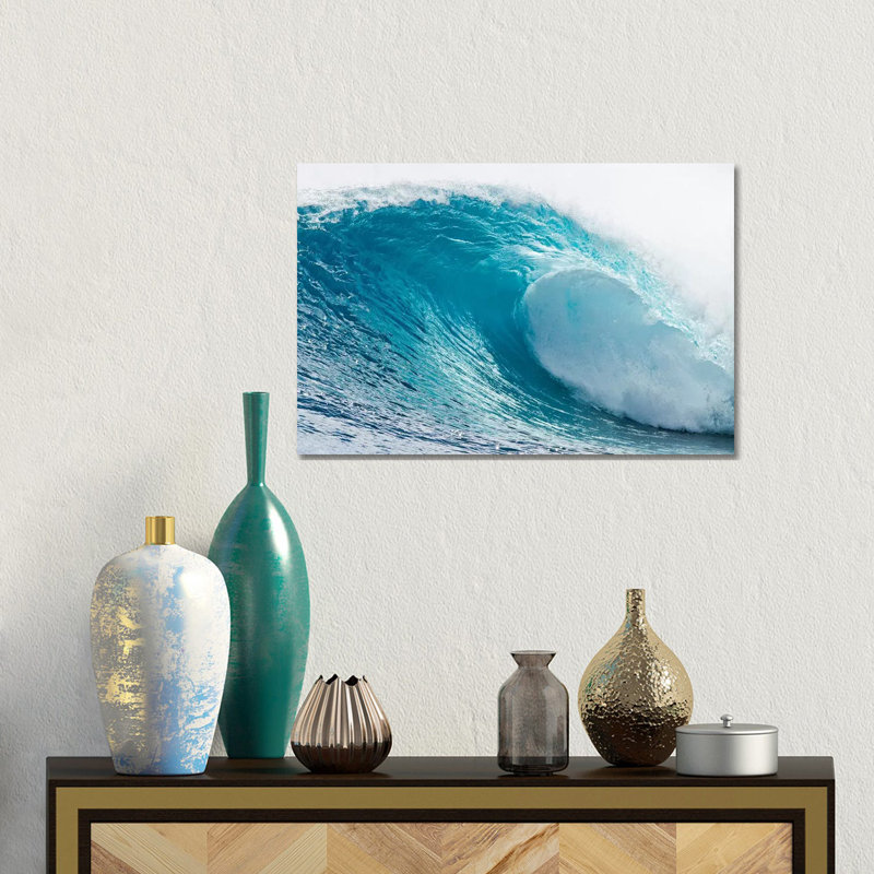 Plunging Waves I, Sout Pacific Ocean, Tahiti, French Polynesia by Panoramic Images - Print on Canvas, Wrapped Canvas