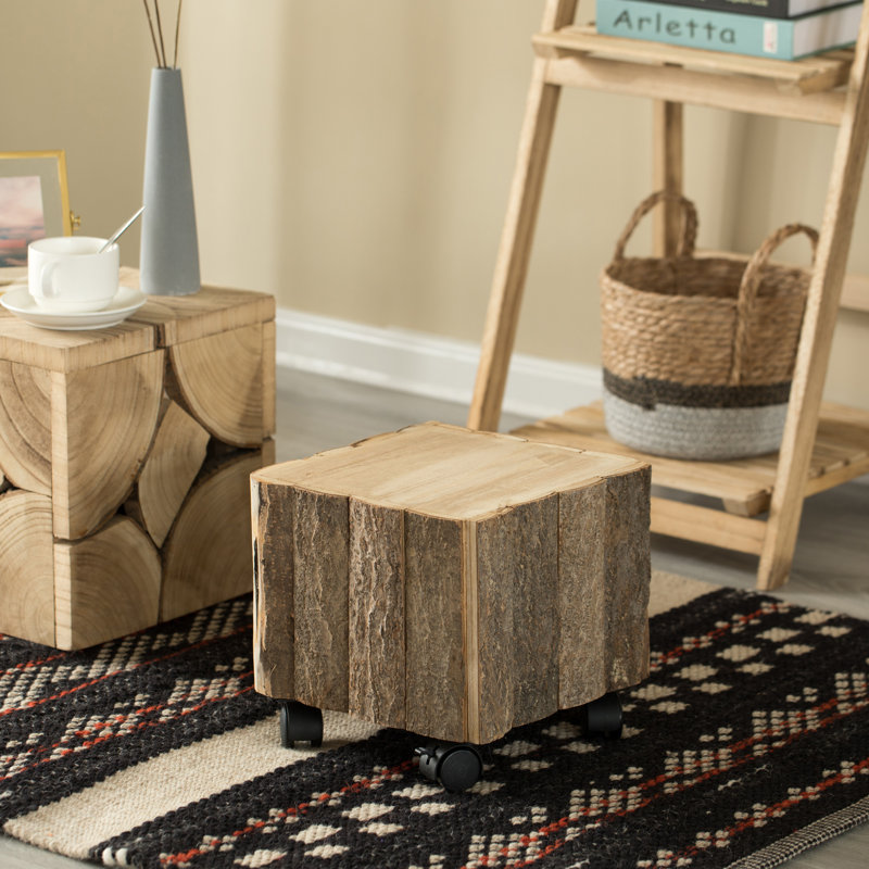 Brandina Solid Wood Accent Stool
