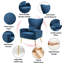 27' ' wide velvet armchair Mahith-88364530