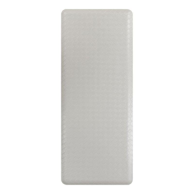 Tapis de cuisine antidérapant Bodella, Rectangle 2 pi x 5 pi, Gris