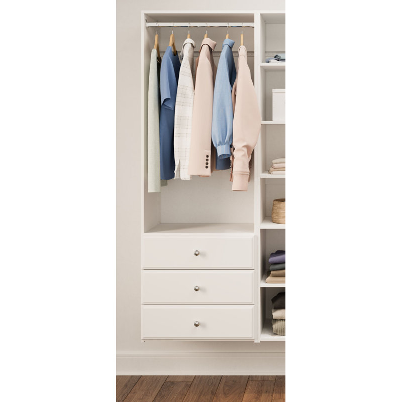 Tour pour garde-robe l 25 po Ozzie, Blanc