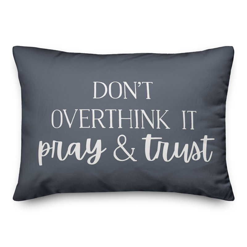 Coussin décoratif intérieur / extérieur en polyester , H 18 po x l 25 po, Ardoise