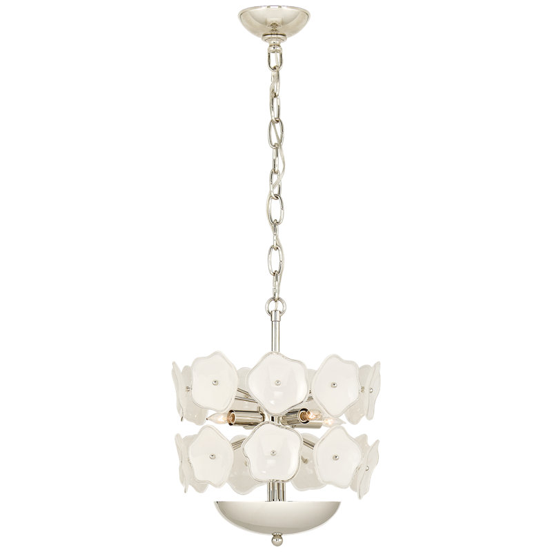 Leighton 4 - Light Chandelier, Polished Nickel