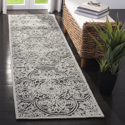 Marys Trace Hand Tufted Wool And Cotton With Latex Geometric Rug
