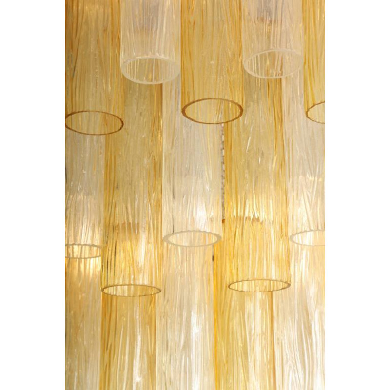 Lustre Alan Mizrahi, Patine vert-de-gris, Doré, 55" Width x  44" Height