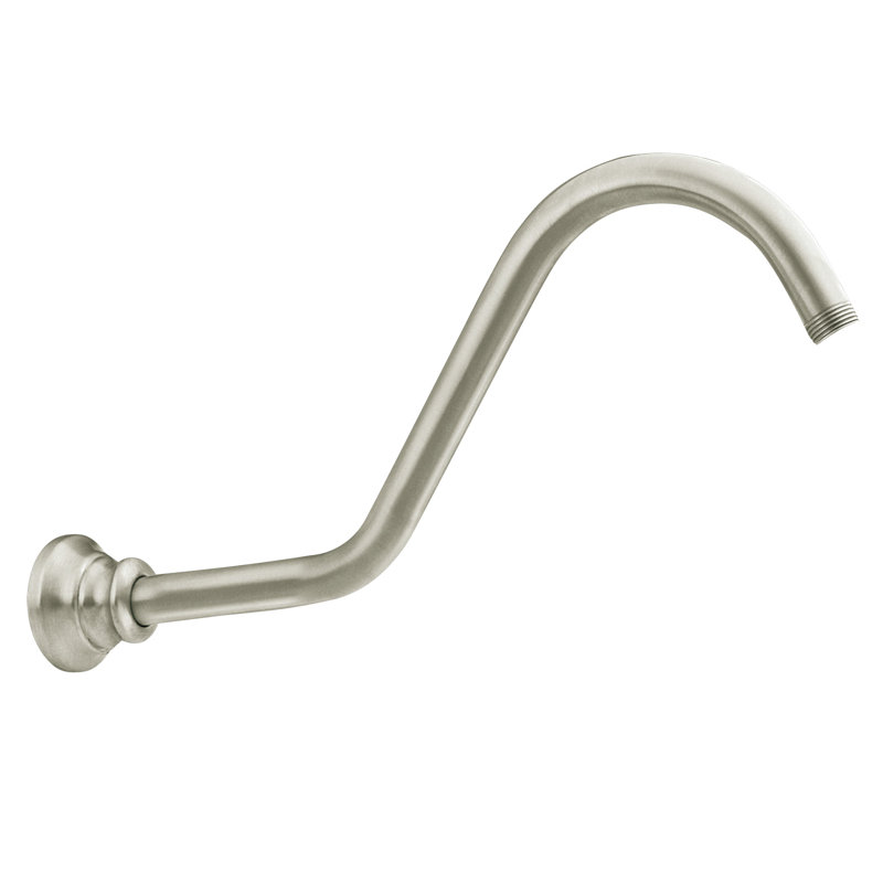 Waterhill Rainfall Spout and Flange Kit, Brushed Nickel