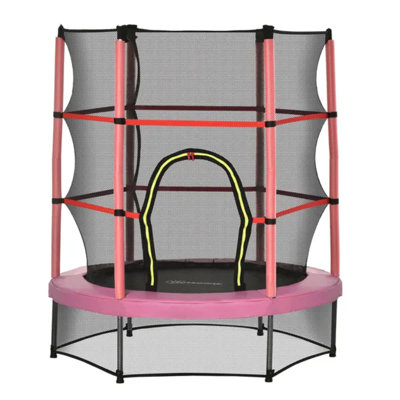 Trampoline pour enfants avec filet d'enclos, rebond sans danger, pour les enfants de 3 à 6 ans, utilisation intérieure / extérieure