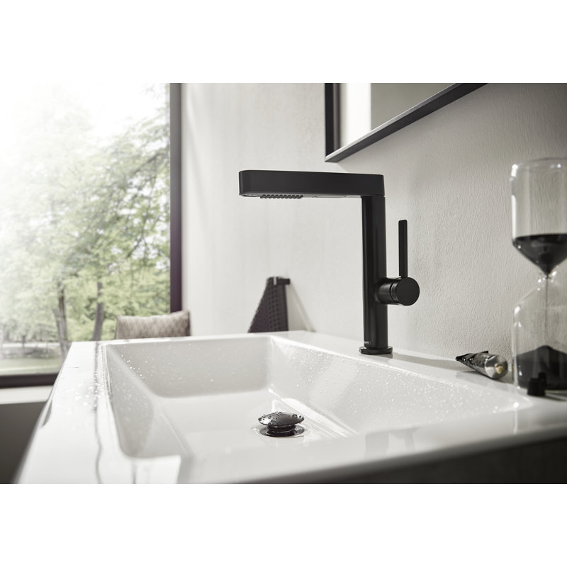 hansgrohe Finoris Single-Hole Faucet 230 with 2-Spray Pull-Out, 1.2 GPM, Brushed Nickel