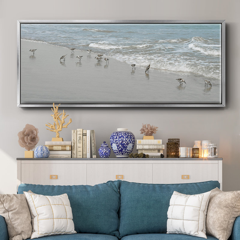 Shorebirds- Framed Canvas