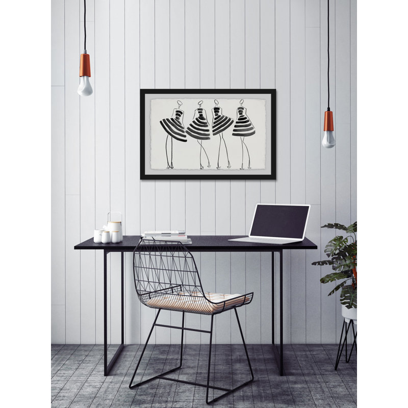 Striped In - Single Picture Frame Painting, 30 cm H x 46 cm W