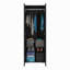 Armoire 2 portes avec système de garde-robe, tringle à suspendre et tablette de rangement, armoire moderne pour l'organisation de la chambre à coucher-129488020