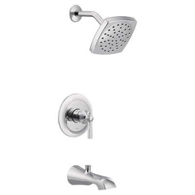 Ensemble de garniture de baignoire et douche à 1 poignée M-CORE 3-Series Moen Flara, valve requise