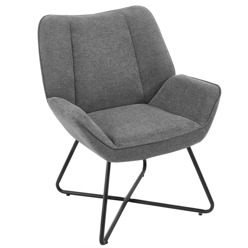 Upholstered Armchair, Grey