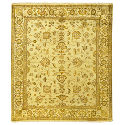 High-Quality Hand-Knotted Beige Area Rug