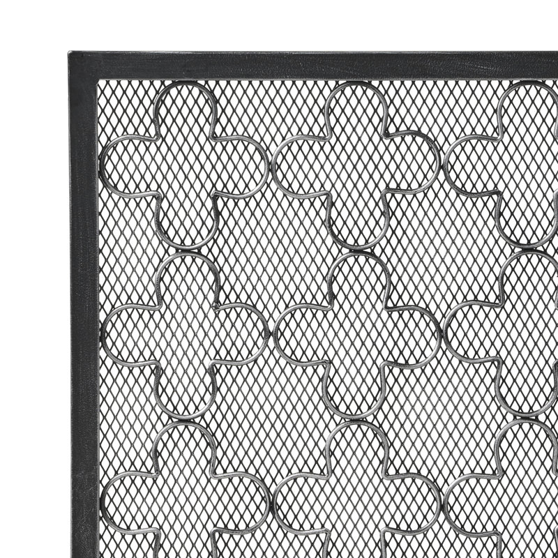 Pare-étincelles élégant - Rehaussez et stylisez votre espace noir + argent