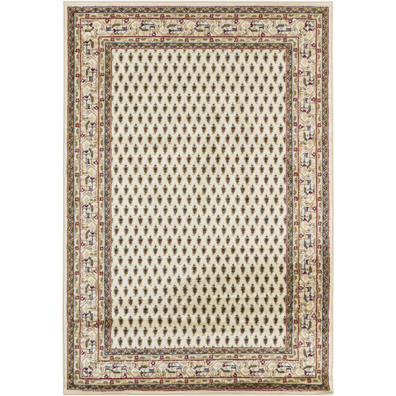 Collingdale Polypropylene Abstract Machine Woven Ivory, Tan, and Rust Indoor Area Rug, 5'3" x 7'9"