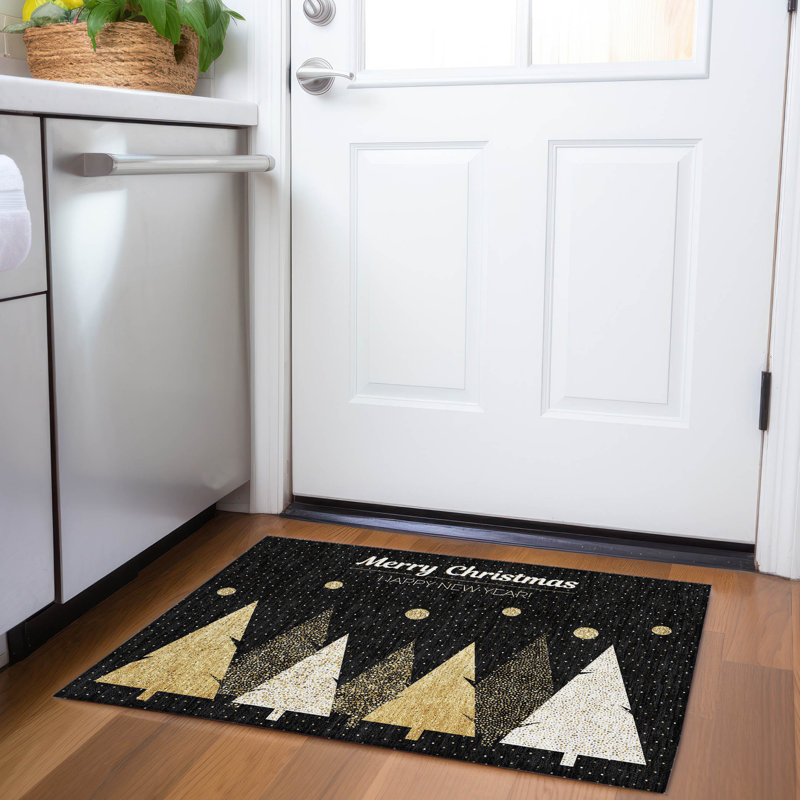 Cerrito Area Rug with Non-Slip Backing, Rectangle 1'8" x 2'6"