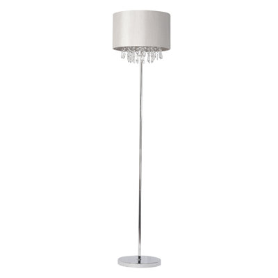 Gracie 150cm Chrome Traditional Floor Lamp