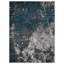Tapis traditionnel argenté antidérapant Costales Conception abstraite | Tapis de salon, chambre à coucher-26156642