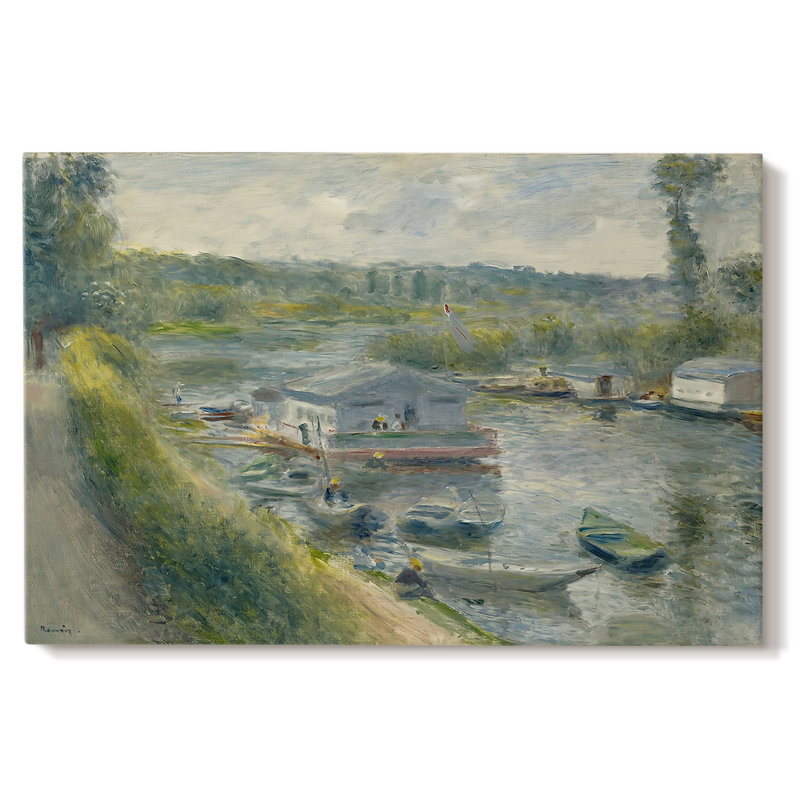 The Seine at Chatou-Pierre-Auguste Renoir-Gallery Wrapped Canvas-c. 1874–1881, 32 x 48