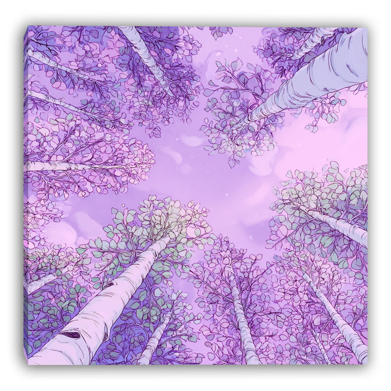 Lavender Sky Canopy Wrapped Canvas Wall Art, 30" H x 30" W