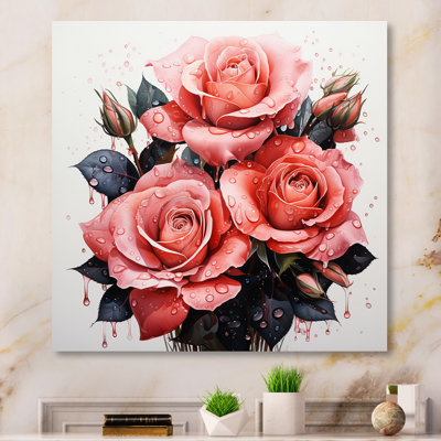 «Rose Graceful Rose Pointillism II», reproduction