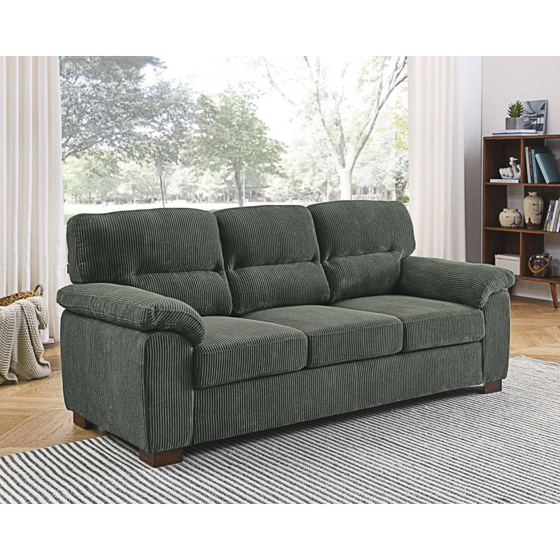 Three‑Seat Sofa, Antique Green